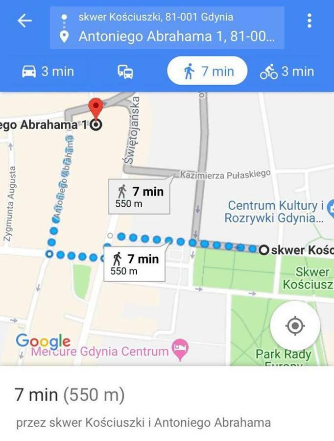 Rodzina W Centrum Gdyni Lejlighed Gdynia Eksteriør billede